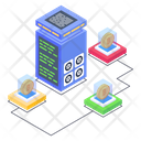 Crypto Connection Distributed Network Bitcoin Network Icon