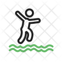 Jumping Water Dive Icon