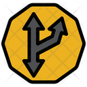 Diversion Sign  Icon