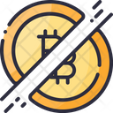 Divide Bitcoin Icon