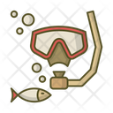 Diving Mask Snorkel Icon