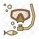 Diving Mask Snorkel Icon