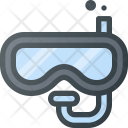 Diving Goggles Tourism Icon