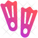 Diving Flipper Icon