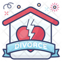 Divorce Breakup Seperation Icon