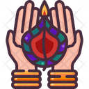 Diwali Cultures Hands Icon