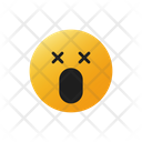 Dizzy Face With Big Mouth Emoji Emotion Icon