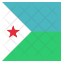 Djibouti National Country Icon
