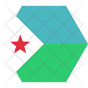 Djibouti National Country Icon
