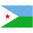 Flag Country Djibouti Icon