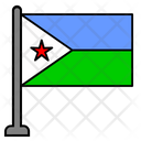 Djibouti Country Flag Flag Icon