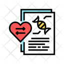 Dna Research Heart Icon