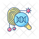 Dna Fingerprinting Genetic Icon