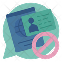 Do Not Give Personal Information Icon