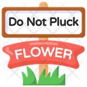 Do Not Pluck Icon