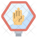 Do Not Touch Hand Forbidden Icon