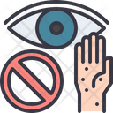 Eye Touch Avoid Icon