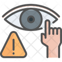 Eyes Avoid Touch Icon