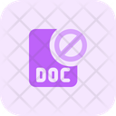Doc File Ban File Banned Doc Banned Icon
