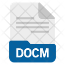 Docm File Format Icon