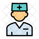 Doctor Nurse Patient Icon