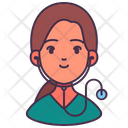 Woman Avatar Doctor Icon