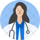 Doctor Medical Woman Icon