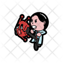 The Angry Doctor Kicked The Coronavirus The Coronavirus Cried And Regretted It Good For Stickers Icon