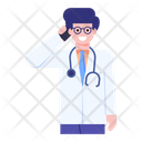 Person Doctor On Call Doctor On Phone Icon