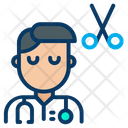 Doctor With Scissors Icon