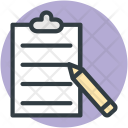 Document Writing Clipboard Icon