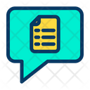 Document Chat Message Icon