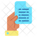 Document In Hand Icon