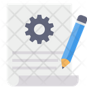 Document Setting Edit Project Report Document Icon