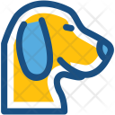 Foxhound Dog Face Icon