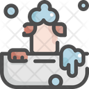 Dog bathtub Icon