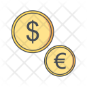 Dollar Euro Coin Icon
