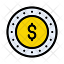 Dollar Coin Saving Icon