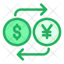 Dollar And Yen Exchange Icon
