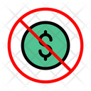 Money Dollar Notallowed Icon