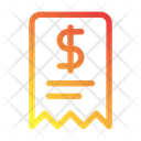 Dollar Bill Payment Invoice Icon