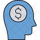 Dollar Brain Head Money Icon