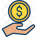 Dollar Charity Charity Dollar Care Icon