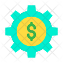 Cog Wheel Dollar Wheel Money Optimization Icon