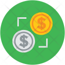 Dollar Coins Currency Icon