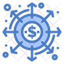 Money Network Distribution Dividends Icon