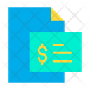 Dollar Description Money Slip Receipt Icon