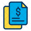 Dollar Finance Document Papers Icon