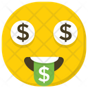 Dollar Emoji Comic Face Emoji Icon