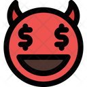 Dollar Eyes Devil Icon